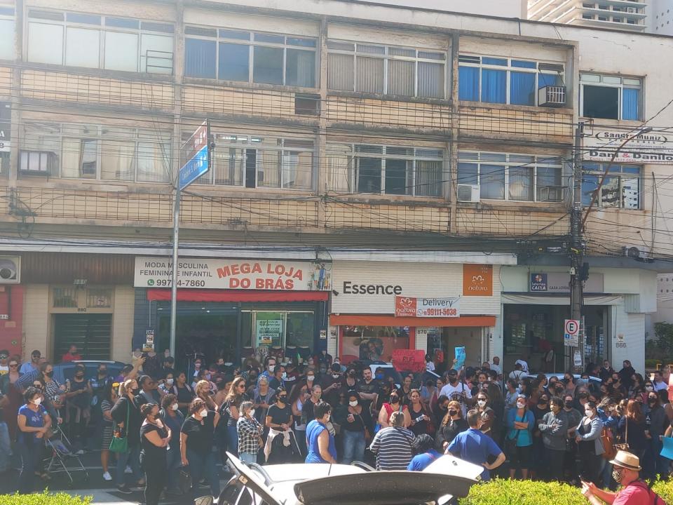 Foto 9 de 14 — Servidores Municipais realizam novo protesto em Araraquara nesta terça-feira (19)